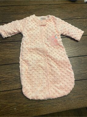 Kyle & Deena Pink Plush Unicorn Baby Sleep Sack - 0-3 Mo